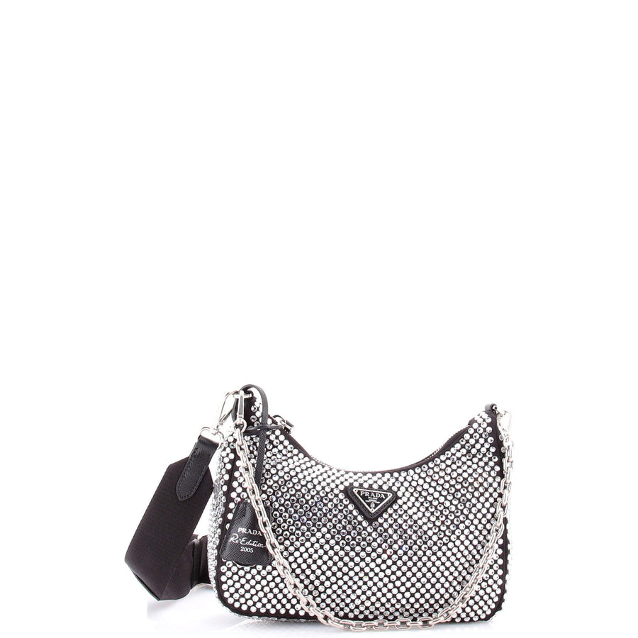 Prada Re-Edition Shoulder Bag Crystal