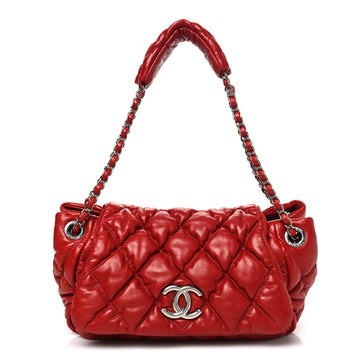 Chanel Calfskin Bubble Quilt Accordion