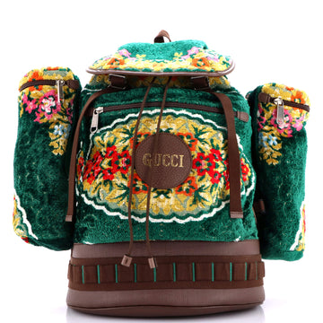 Gucci Multiple Pocket Backpack Floral