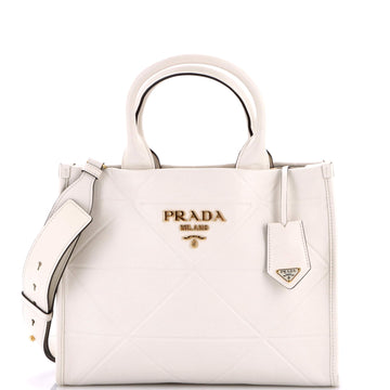 Prada Symbole Shopper Tote Embossed