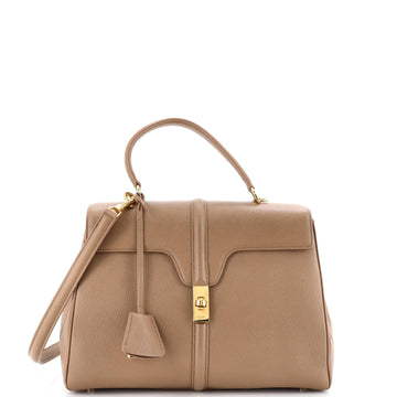 Celine 16 Top Handle Bag Grained