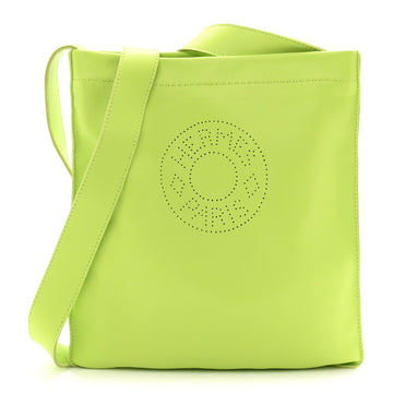 Hermes Lambskin Clou De Selle Pouch Kiwi