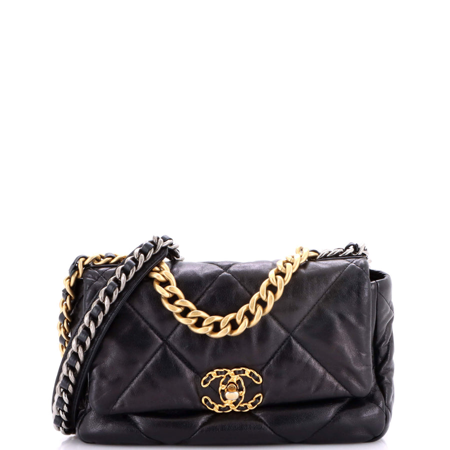 Chanel 19 Flap Bag Quilted Leather