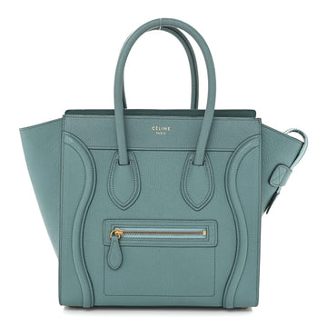 Celine Goatskin Micro Luggage Antarctic