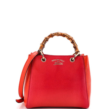 Gucci Bamboo Shopper Tote Leather Mini