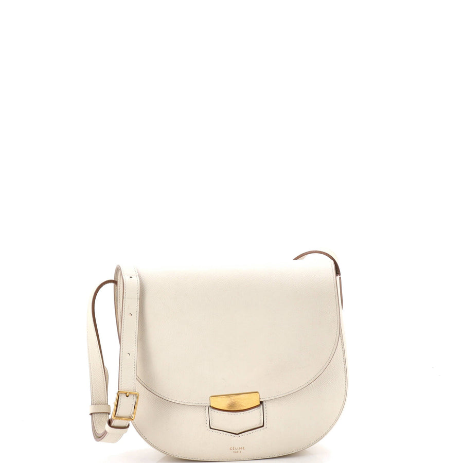 Celine Trotteur Crossbody Bag Grainy