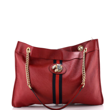 Gucci Rajah Chain Tote Leather Large