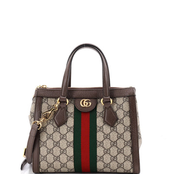 Gucci Ophidia Top Handle Tote Gg Coated