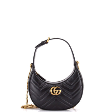 Gucci Gg Marmont Half Moon Hobo