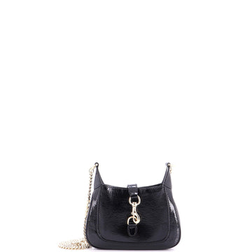 Gucci Jackie Notte Chain Hobo Patent