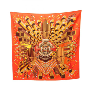 Hermes Carre90 Point D' Orgue Scarf Silk