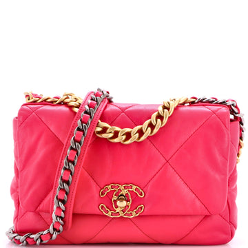 Chanel 19 Flap Bag Quilted Leather