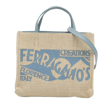 Ferragamo S Creations Medium Raffia