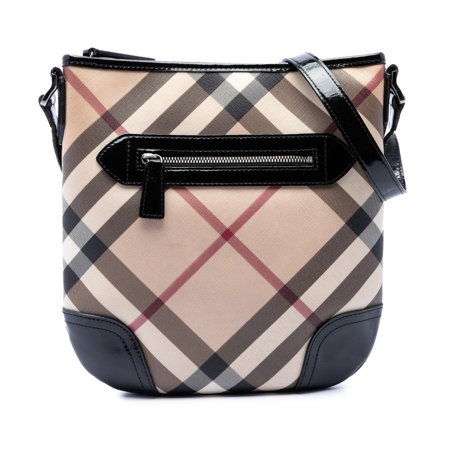 Burberry Supernova Check Coated Canvas