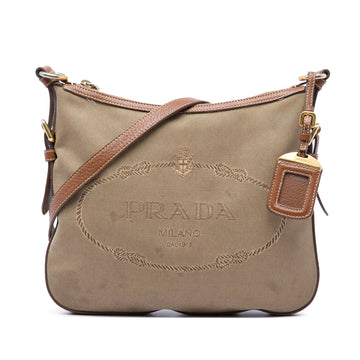 Prada Canvas Canapa Logo Crossbody Pre-