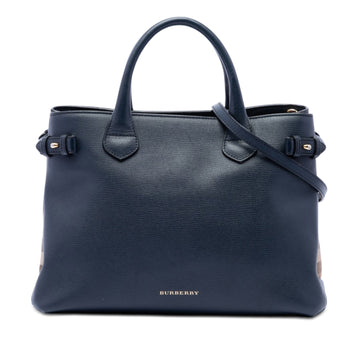 Burberry Medium Leather And House Check