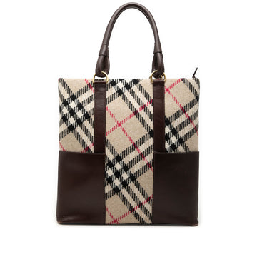Burberry Supernova Check Wool Tote Pre-