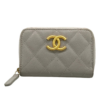 Chanel Matelasse Light Gray Calfskin