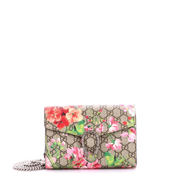 Gucci Dionysus Chain Wallet Blooms Print