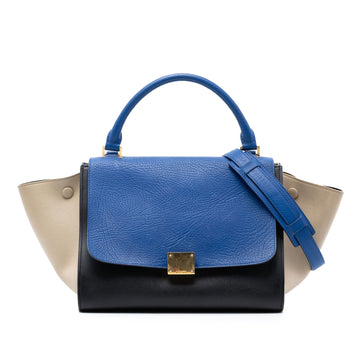 Celine Small Tricolor Leather Trapeze