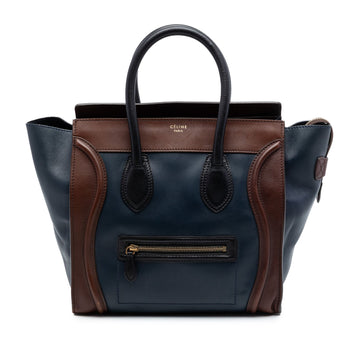 Celine Mini Tricolor Leather Luggage