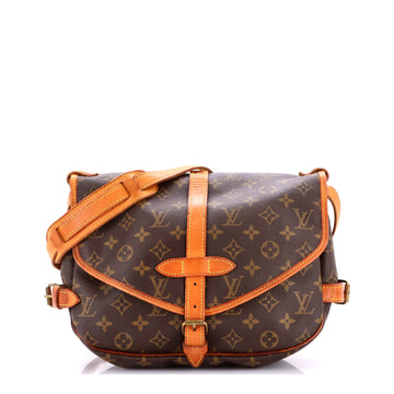 Louis Vuitton Saumur Handbag Canvas 30