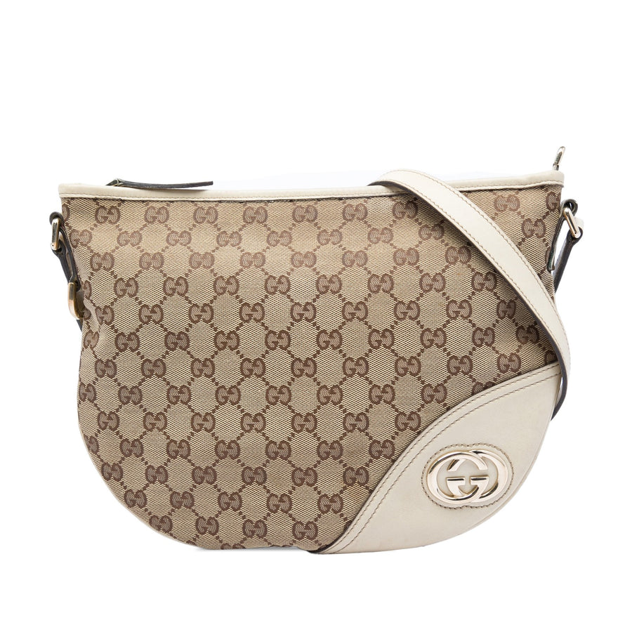 Gucci Medium Gg Canvas New Britt Half