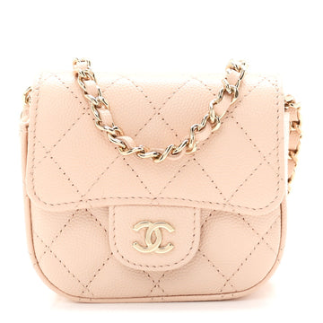 Chanel Caviar Quilted Mini Clutch With