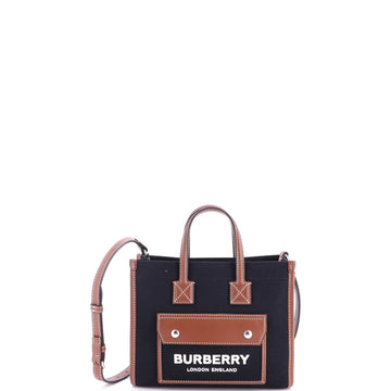 Burberry Freya Shopping Tote Canvas With