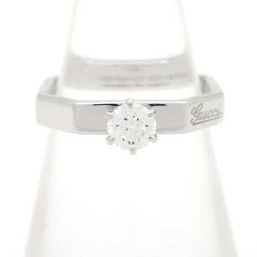 Gucci Octagonal Solitaire Ring 18K White
