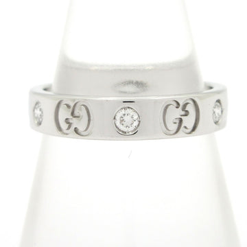 Gucci Icon 18K White Gold Diamond Ring
