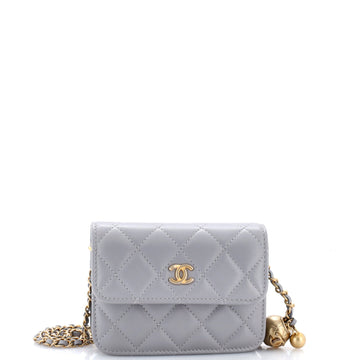 Chanel Pearl Crush Flap Clutch With