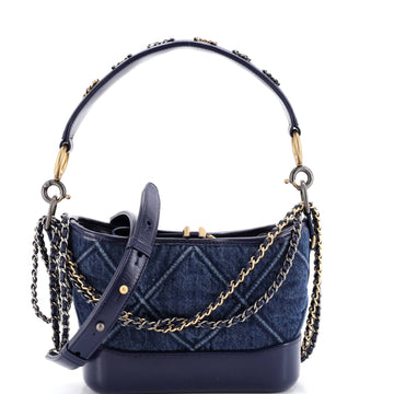 Chanel Gabrielle Hobo With Logo Handle