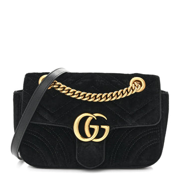 Gucci Velvet Matelasse Mini Gg Marmont
