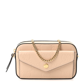 Gucci Calfskin Gg Super Mini Debossed