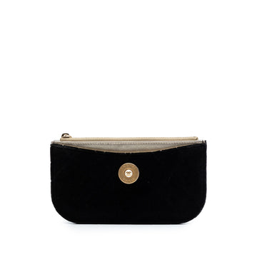 Chanel Small Quilted Velvet Medallion