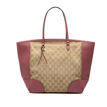 Gucci Gg Canvas Bree Tote Pre-Loved Pink