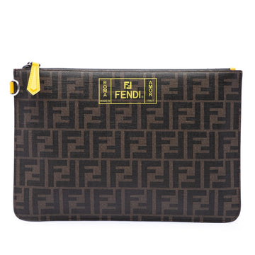 Fendi Zucca Coated Canvas Roma Amor Zip