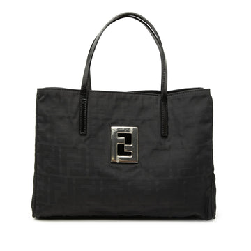 Fendi Zucca Canvas Tote Pre-Loved Black