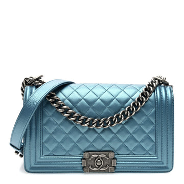 Chanel Metallic Caviar Quilted Medium