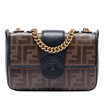 Fendi Mini Ff Glazed Fabric Stamp Patch