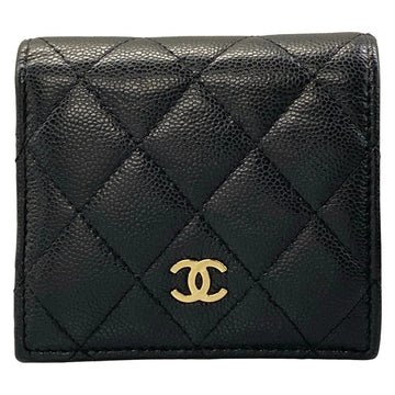 Chanel Matelasse Black Calfskin Bifold