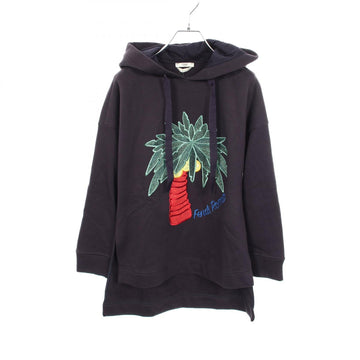 Fendi Palm Tree Embroidery Hoodie Tops