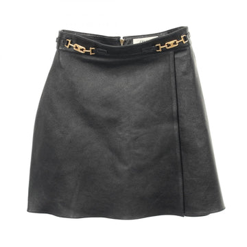 Celine Triomphe Skirt Lambskin Sheep