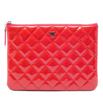 Chanel Small Quilted Patent O Case