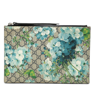 Gucci Gg Supreme Blooms Clutch Pre-Loved