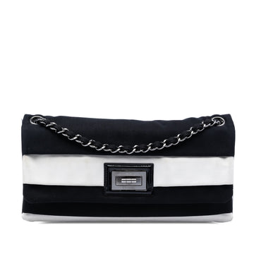 Chanel Striped Canvas Reissue 2.55
