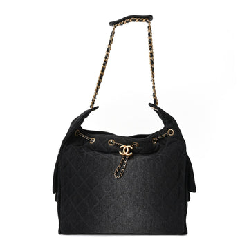 Washed Denim Quilted Medium Chanel 25