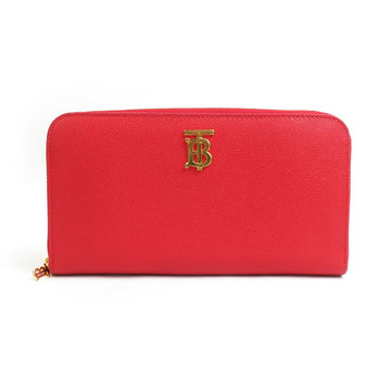 Burberry Zip Around Long Wallet Red