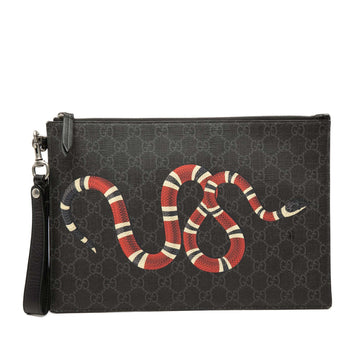 Gucci Gg Supreme Kingsnake Clutch Pre-